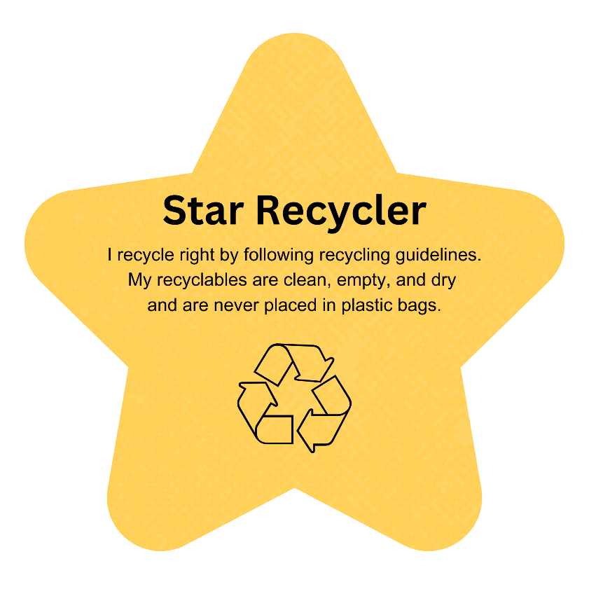 image of Star Recycler Sticker